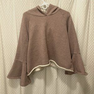 Melrose and Market Bell Sleeve Hooded Sweatshirt